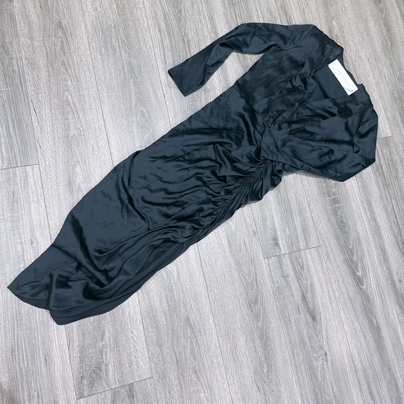 Veronica BeardCameri ruched long-sleeve midi dress - Picture 3 of 3